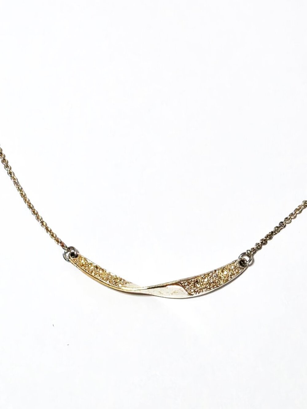 Avon twist gold and silver-tone Mona necklace